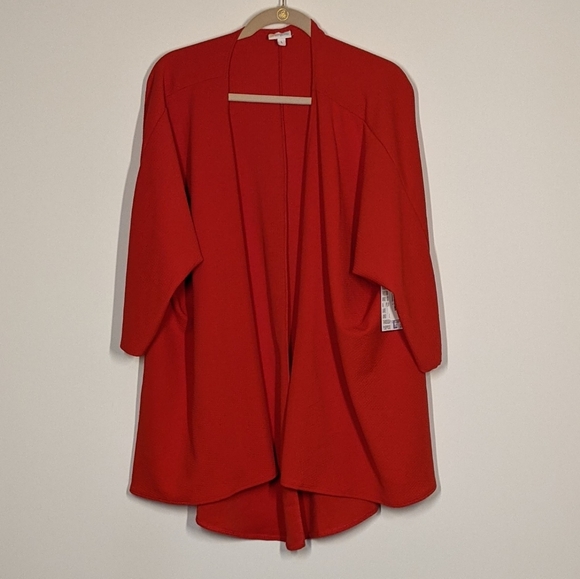LuLaRoe Sweaters - LuLaRoe Large Lindsay Red. New with tags